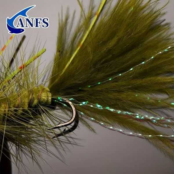 Sztuczne muchy wędkarskie dł. 5,5 cm waga 0,5 gr. 3 szt.