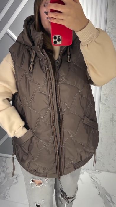 Жилетка стьобана осінь-весна 46-60