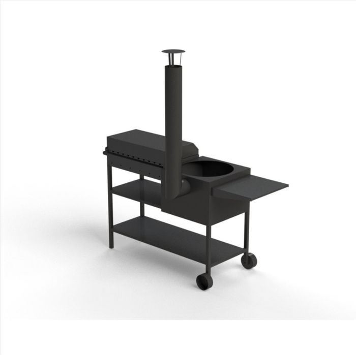 Grill z piecem pod kociołek