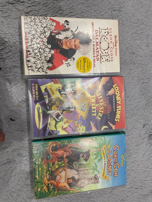 Cassetes VHS como novos