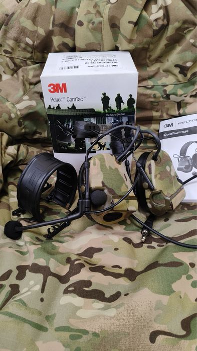 Активна гарнітура 3M Peltor ComTac XPI з кріпленнями на рейки шолома