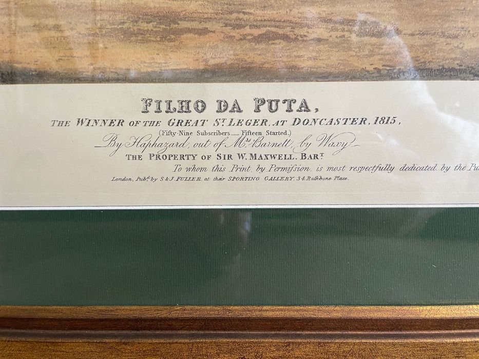 Quadro Cavalo Filho da Puta