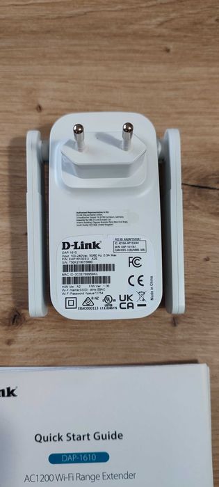 Repetidor Wi-Fi D-Link DAP-1610 AC1200 Dual Band – Em muito bom estado