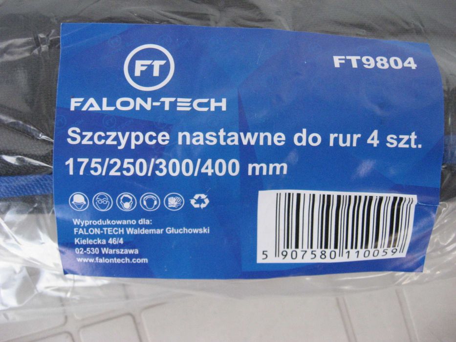Szczypce nastawne do rur 4 szt