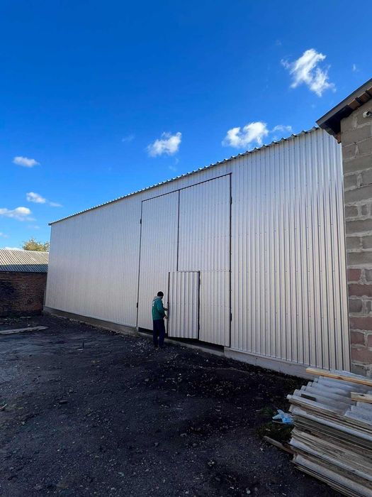 Ангар Прямостінний в Україні. Будуємо Склад під ключ Зерносховище