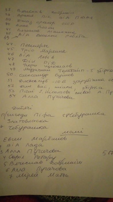 Платівки різні вініл