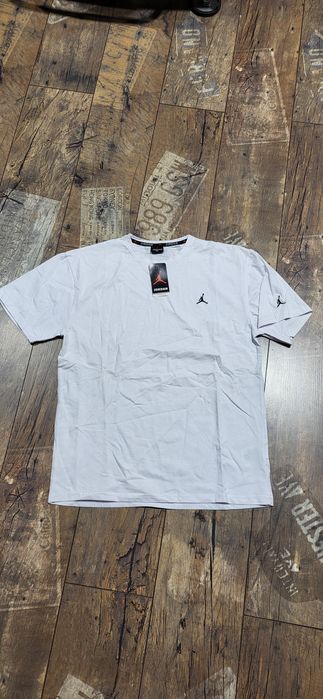 Jordan biała koszulka męska młodzieżowa bawełna premium S M