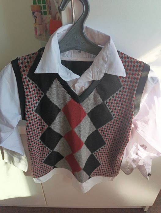 Рубашка жилетка обманка.