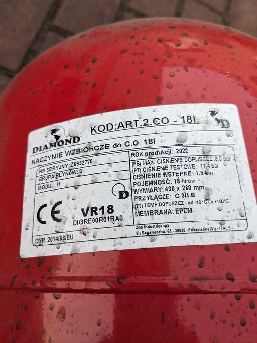 Naczynie wzbiorcze do C.O. 18L