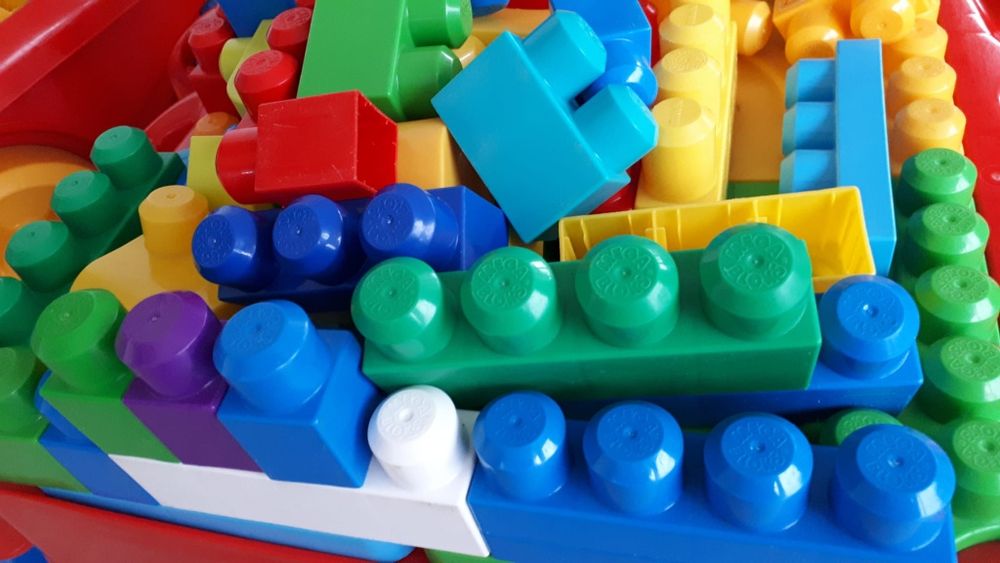 Mega bloks zestaw zbieracz stolik duży zestaw