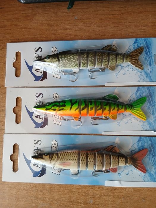 Приманки на хищника Свимбейт.Воблер.  Поводки флюрокорбон