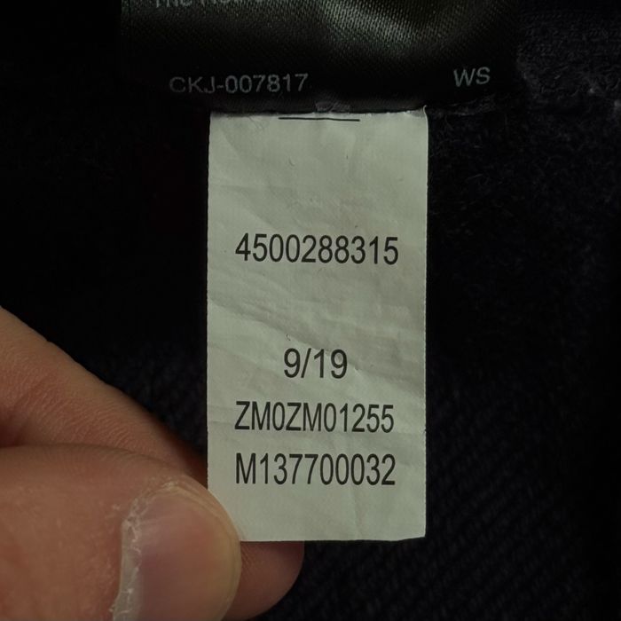 Світшот calvin klein BIG LOGO темно синій , кельвін кляін кофта з великим логотипом