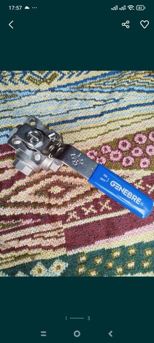 Кран шаровий Genebre 1/2 триходовий