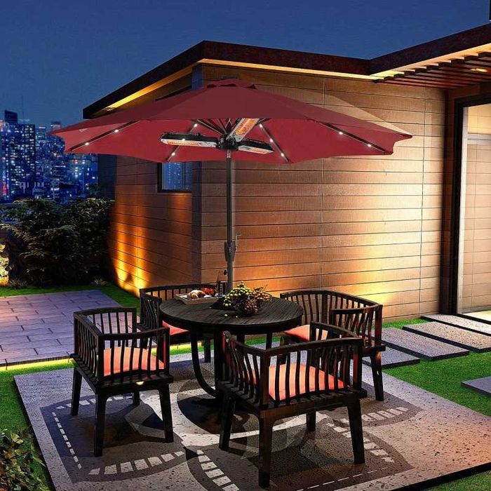 Aquecedor Elétrico de Exterior para Aplicar em Guarda Sol  - BARI