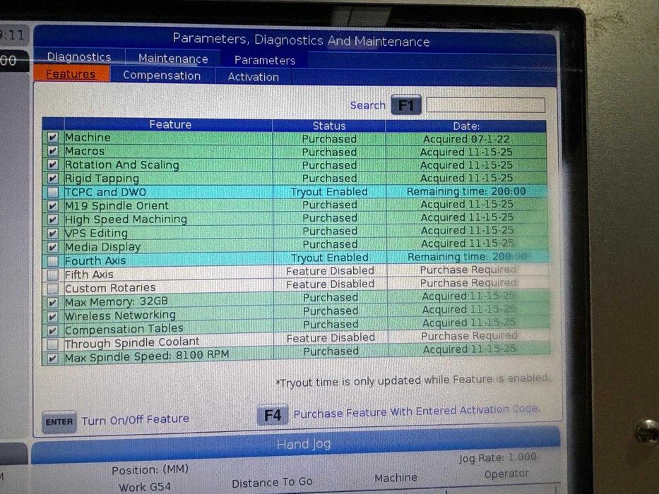 Centro de Maquinação Haas VF2 2018