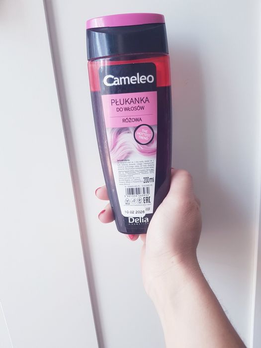 Płukanka do włosów różowa Cameleo Delia 180ml