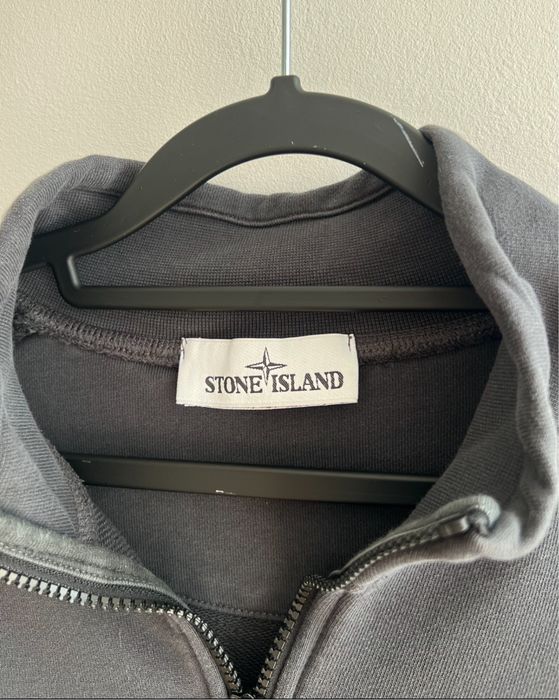 Stone Island Half-Zip Sweatshirt / Bluza Stojka - Dark Grey / Anthracite