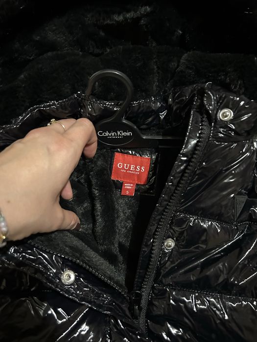 Kurtka Guess oryginalna 5 czarna parka płaszczyk