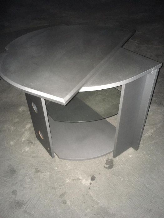 Móvel TV tampo giratório/Espelho parede/Cadeeiro elétrico/Mesa centro