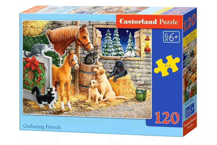 Puzzle 120 elementów. Zebranie przyjaciół. Castorland