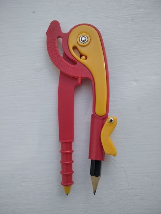 Циркуль ZiBi червоно-жовтогарячого кольору