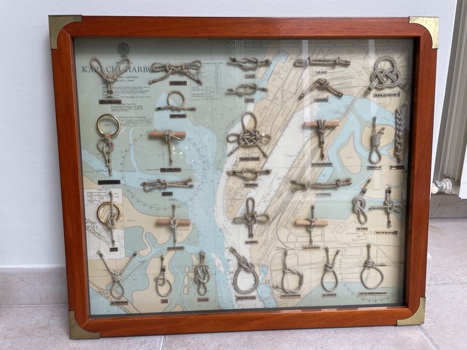 Quadro com nós náuticos