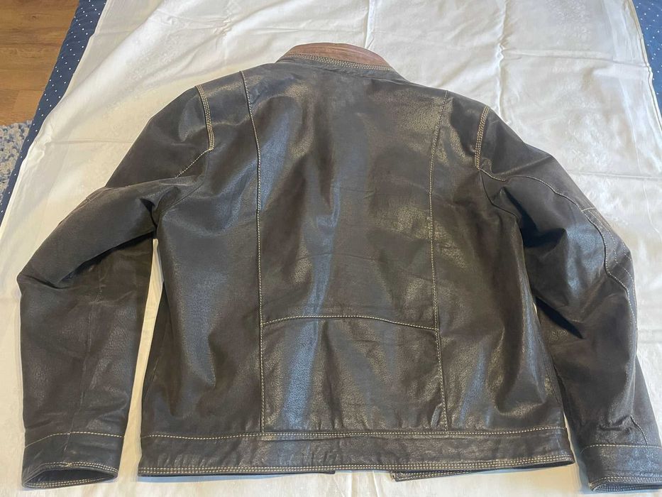 Kurtka skórzana brązowa OCHNIK pure L męska