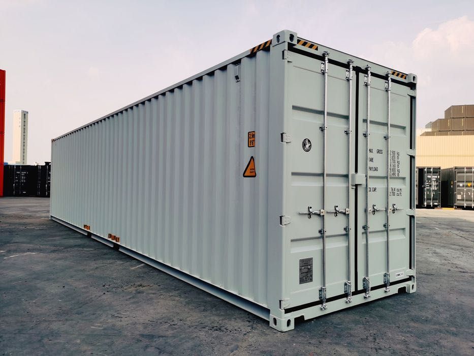 Kontener morski 40HC 12metrowy, podwyższany, nowy, kolory, lok Gdańsk!