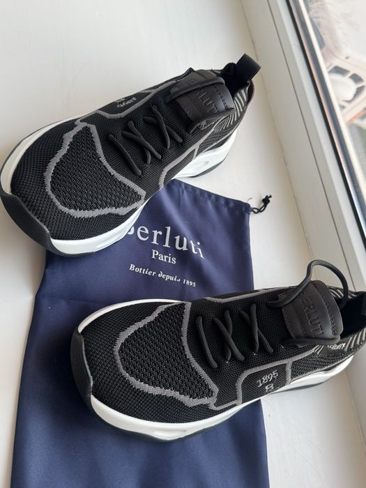 Кросівки Berluti Fast Track Leather & Knit
