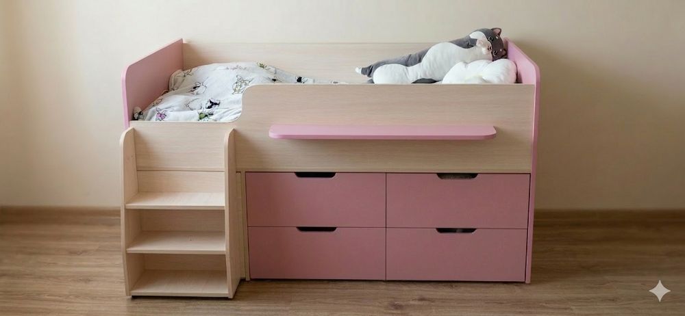 Ліжко чердак односпальне