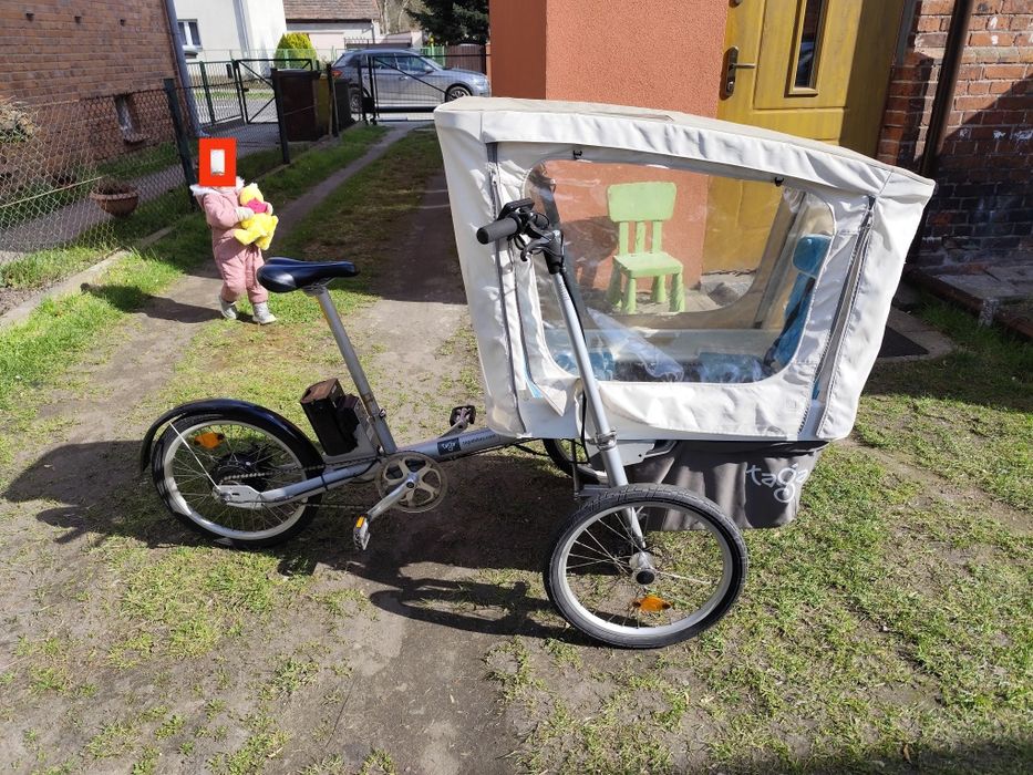 Trójkołowy rower do przewozu dzieci elektryczny Taga 2.0 EPAC