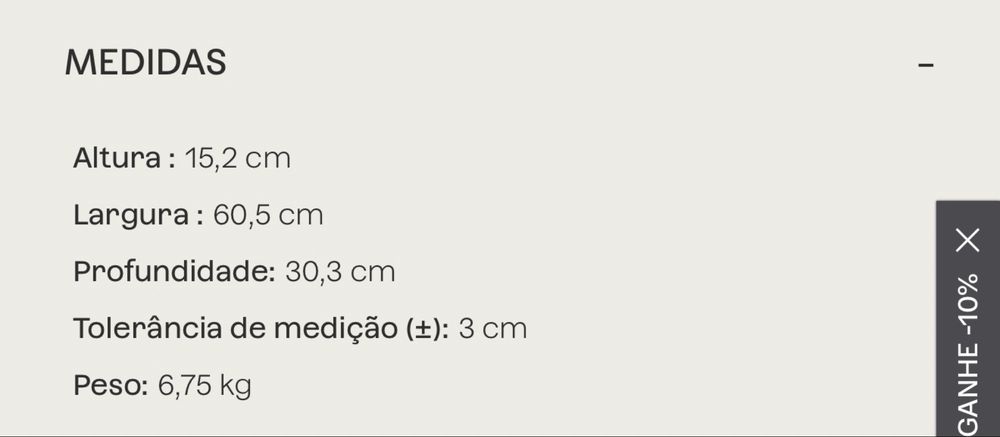 Consola suspensa