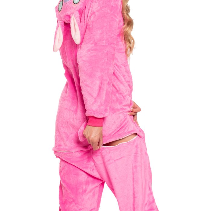 Piżama Damska Kombinezon Kigurumi Onesie Stich Różowy 175-185 cm XL