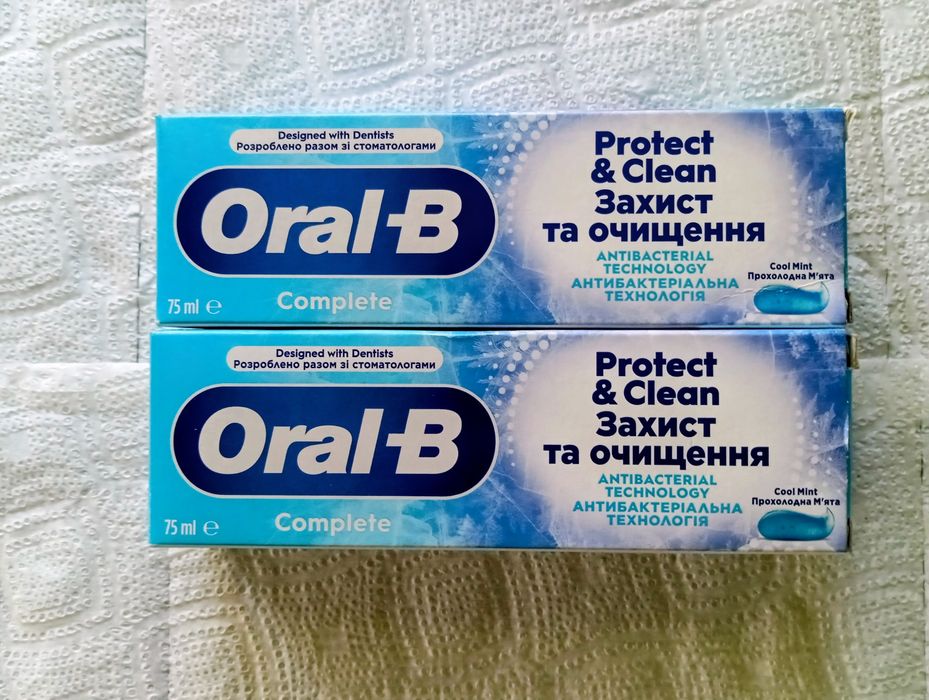 Oral-B Complete Protect & Clean Antybakteryjna pasta do zębów 75 ml 2 szt.