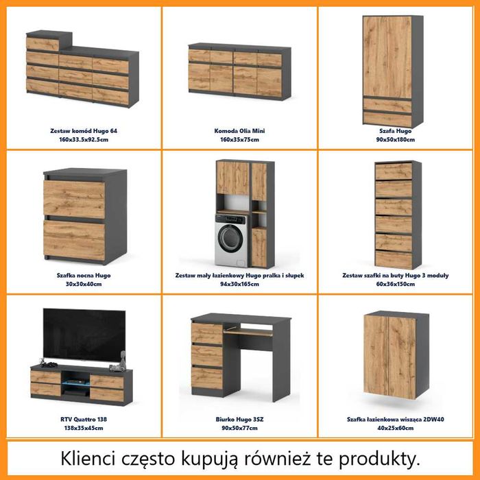 Komoda Agna Mini 160cm Nowoczesna Szafka Do Salonu Sypialni 4 Szuflady