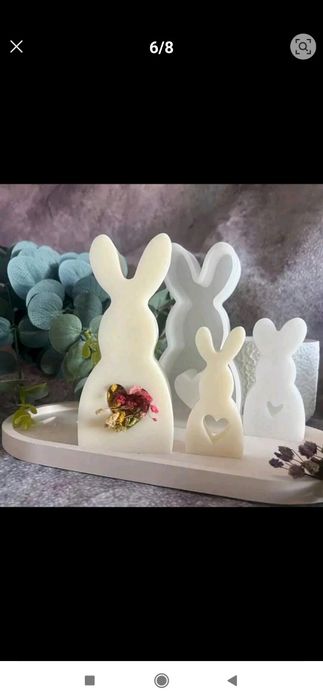 Forma silikonowa króliczki. Nowe