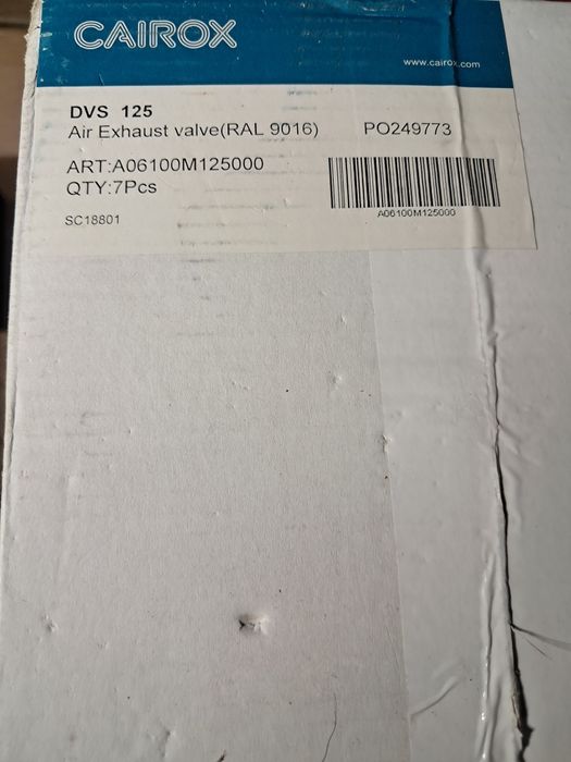 ANEMOSTAT  wywiewny 125MM