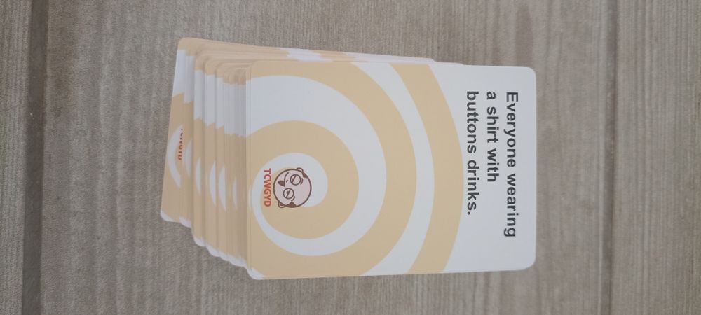 Jogo de Cartas de Bebida