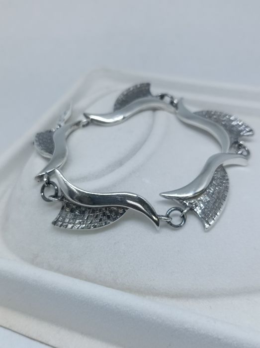 Srebrna bransoletka 925 długość 21,5 cm