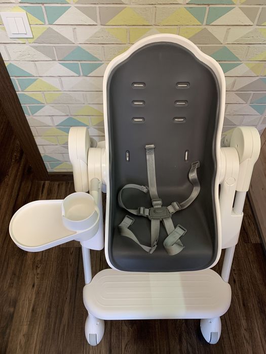 Стільчик для годування oribel coccon графіт сірий