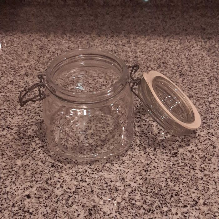 Frasco Vidro Hermético Transparente 0.5L