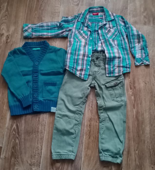 Джинсы рубашка кофта на мальчика 4 года