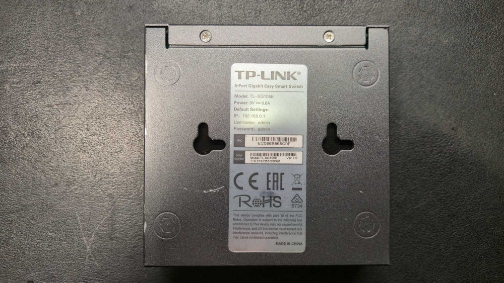 Switch 5 portas TP-Link TL-SG105E