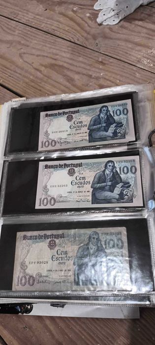 Coleção de notas Portuguesas Escudos