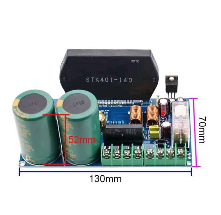 Moduł końcówki mocy audio 2x120W