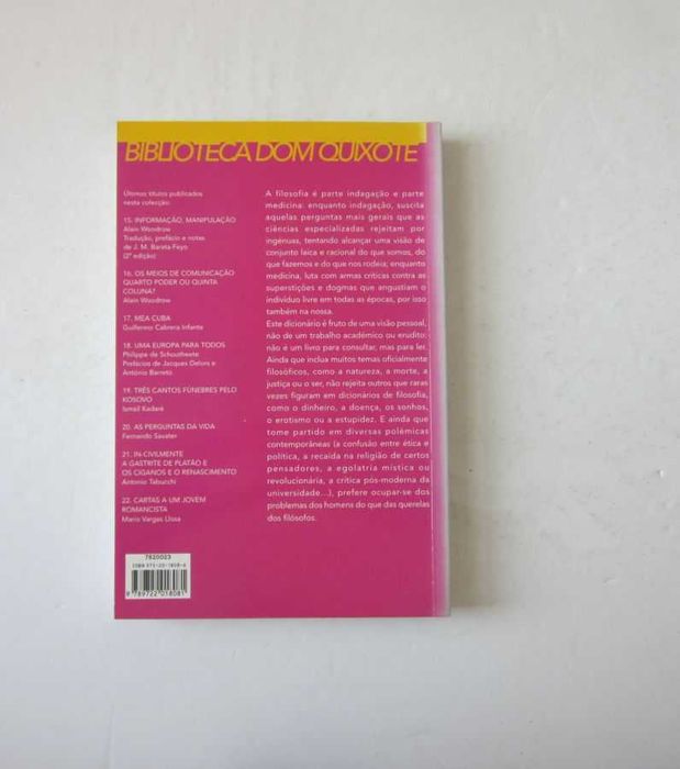 Fernando Savater - O MEU DICIONÁRIO FILOSÓFICO