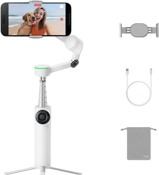 Insta360 Flow 2 Pro (White) - SELADO - 3 ANOS DE GARANTIA