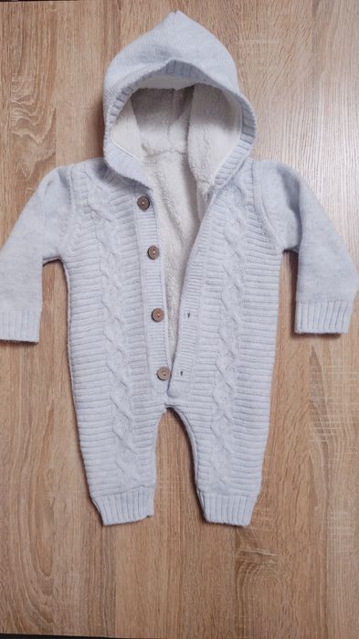 Теплий в'язаний ромпер