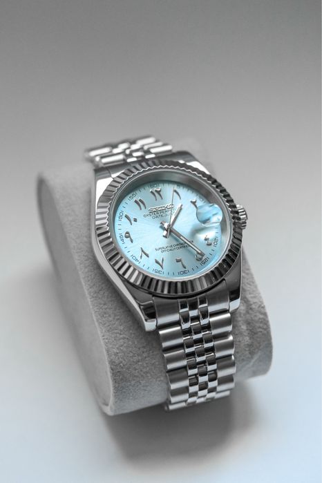 Zegarek Custom Mod Arabic Ice Blue Seiko Mod