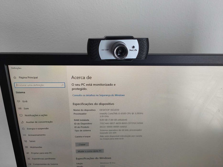 PC Zalman Z3 plus + monitor + rato + teclado + webcam